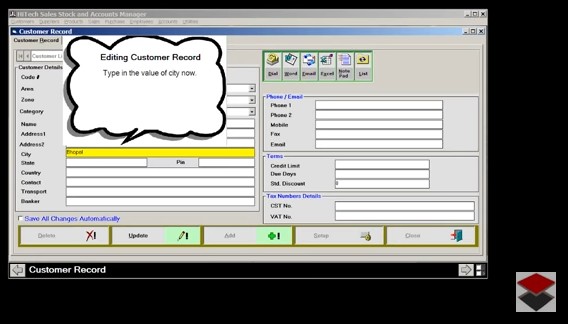 Invoice Software, Inventory Control Software, Invoicing, Accounting Software, Billing or Invoicing, POS, Inventory Control, Accounting Software with CRM for Traders, Dealers, Stockists etc. Modules: Customers, Suppliers, Products / Inventory, Sales, Purchase, Accounts & Utilities. Free Trial Download.