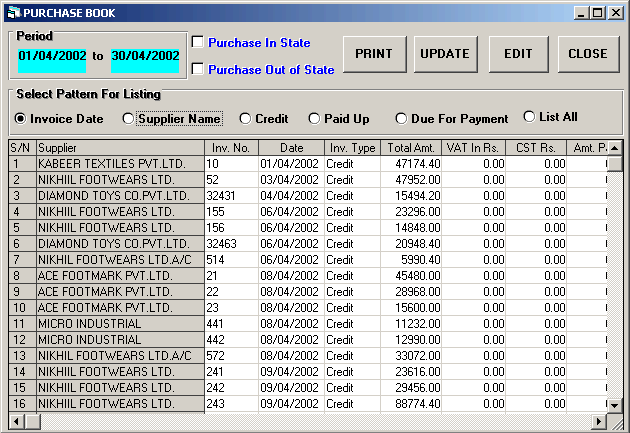 Billing Systems, Billing, Invoicing Software, Inventory Control Software for Your Business, Billing Software, Billing, POS, Inventory Control, Accounting Software with CRM for Traders, Dealers, Stockists etc. Modules: Customers, Suppliers, Products / Inventory, Sales, Purchase, Accounts & Utilities. Free Trial Download